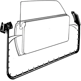 D70z-6520530-pr Dennis Carpenter Inc Door Seal Kit 2 Dr Hardtop And Ranchero 1977-79 Ford T-bird Ltd Ii