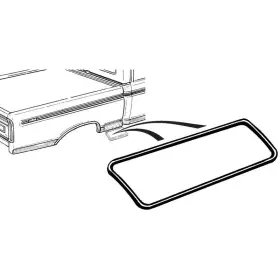 D3tz-99461a00-a Dennis Carpenter Ind Tool Box Door Seal Replacement 1973-79 Ford Truck Made In Usa