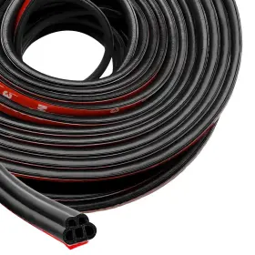 Dxnq Dxnq-3973cd Car Door Rubber Seal Strip 16.4ft Double Layer 16.4 Feet