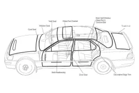 G4067 Fairchild - Rear Roof Rail Weatherstrip #2
