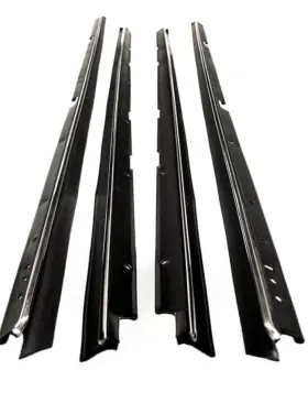 Kg2074 Fairchild Industries Door Glass Weatherstrips Set Of 4 For Chevy Gmc
