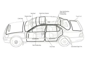 Kg3009 Fairchild - Front And Rear Driver Side Door Seal Kit #2