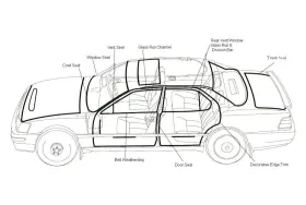 Kg3033 Fairchild - Driver And Passenger Side Door Seal Kit #2