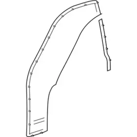2w1z-5420531-aa Ford Genuine Door Weather-strip 2w1z-5420531-aa Ford Genuine Door Weather-strip