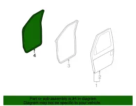 4c2z-1520709-ab Ford Genuine Weather-strip On Body #2