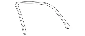 4f4z-5425325-aa Ford Genuine Upper Weather-strip