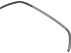 Ford 4g7z-6340406-aa Genuine Weatherstrip 4g7z6340406aa