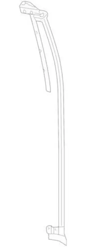 4l3z-18253a37-af Ford Genuine 2004-2014 F-150 Door Frame Surround Seal Rear Left