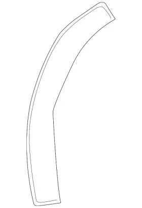 5f2z-1720530-aa Ford Genuine Door Weather-strip