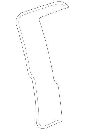 5w1z-54253a10-bd Ford Genuine Weather-strip On Body 5w1z-54253a10-bd Ford Genuine Weather-strip On Body