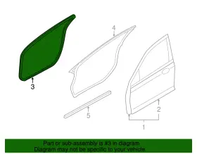 6h6z-5420708-ab Ford Genuine Weather-strip On Body #3