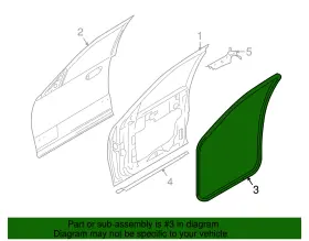 7l1z-7820709-a Ford Genuine Door Weather-strip #2