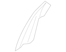 8c3z-1520520-b Ford Genuine Front Weather-strip