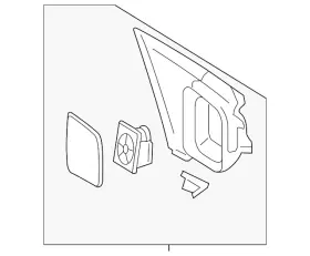8g1z-17683-e Ford Genuine Mirror Assembly