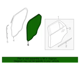 Bb5z-78253a10-b Ford Genuine Weather-strip On Body #2