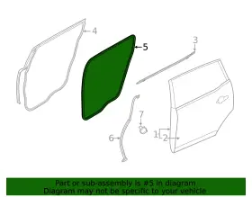 Ce9z-74253a10-b Ford Genuine Weatherstrip Assembly Door Openin #2