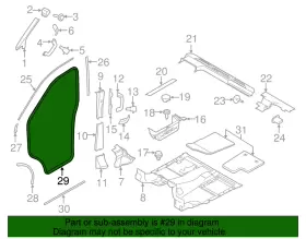 Ck4z-6120708-b Ford Genuine Surround Weather-strip #3