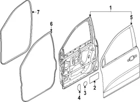Eb3z-4120531-d Ford Genuine Weather-strip On Body Eb3z-4120531-d Ford Genuine Weather-strip On Body