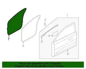 Ej7z-7820708-a Ford New Oem Front Door Body Mounted Weatherstrip Ej7z7820708a Lincoln Mkc 15-19 #3
