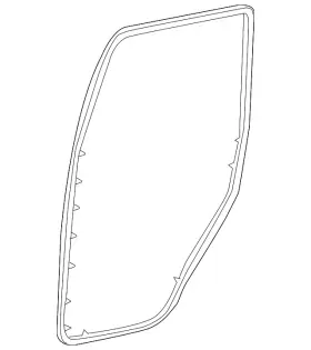 F75z-7820530-ab Ford Genuine Door Weather-strip