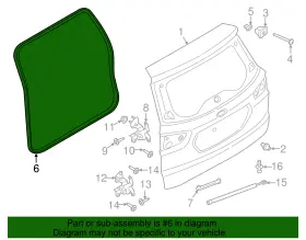 Fn1z-74404a06-b Ford Genuine Surround Weather-strip #2