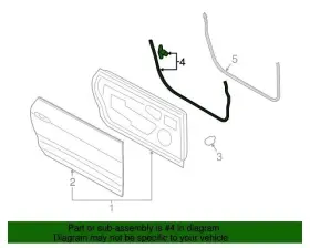 Fr3z-6320531-a Ford New Oem Driver Door Outer Weatherstrip Mustang 15-23 #3