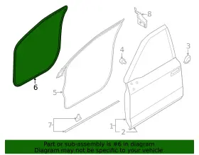 Hc3z-1820530-a Ford Genuine Door Weather-strip #2
