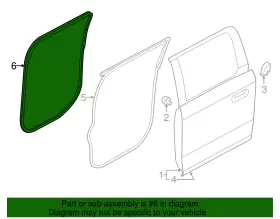 Kl3z-16253a10-a Ford Genuine Weather-strip On Body #2