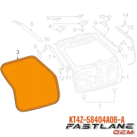 Kt4z-58404a06-a Ford 2019-2023 Edge Lift Gate Seal Weatherstrip New Oem