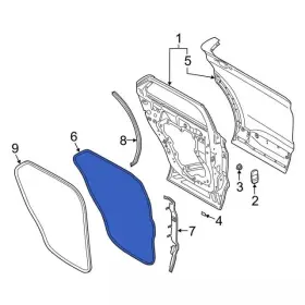 Lb5z-7825324-a Ford Genuine Door Weather-strip