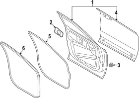 Lj7z-7820530-a Ford Genuine Door Weather-strip Lj7z-7820530-a Ford Genuine Door Weather-strip