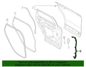 Lj7z-7825324-c Ford Genuine Weatherstrip #2