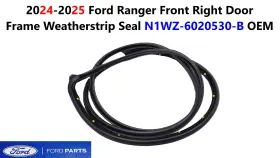 N1wz-6020530-b Ford 2024-2025 Ranger Front Right Door Frame Weatherstrip Seal