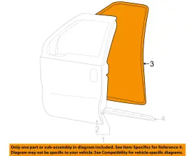 3c3z-2520708-aa Ford Oem F-350 Super Duty Front Door-weatherstrip Seal On Body 3c3z2520708aa