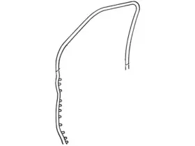 Xc2z-1520531-aa Ford Genuine Weatherstrip