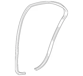 Xw4z-54253a10-aaa Ford Genuine Weather-strip On Body Xw4z-54253a10-aaa Ford Genuine Weather-strip On Body