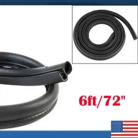 Gearzaar 791751057848 6ft Rubber Seal Weather Strip Door Window Lock Trunk Hood Edge Trim For Car A06 Gearzaar 791751057848 6ft Rubber Seal Weather Strip Door Window Lock Trunk Hood Edge Trim For Car A06