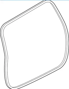 23446706 General Motors 14-18 Silverado Sierra Front Door Weatherstripping Seal Body Weatherstrip Rubber #3