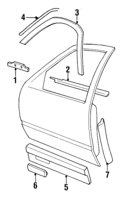 03547840 Gm Genuine Window Molding Seal