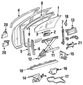 10227341 Gm Genuine Sealing Strip