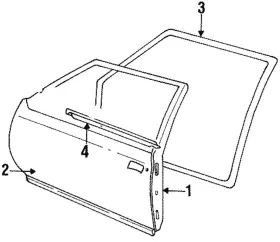 10281488 Gm Genuine Door Weather-strip