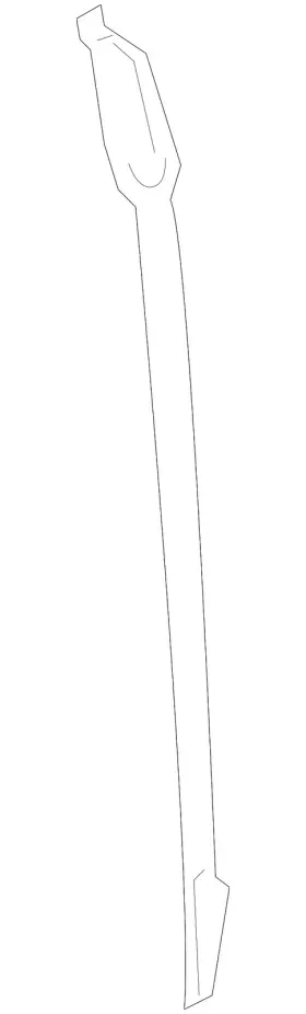 10372807 Gm Genuine Driver Side Front Door Auxiliary Weatherstrip