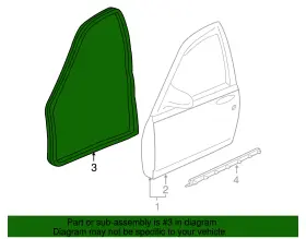 10419497 Gm Genuine Side Door Weatherstrip #3