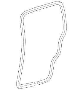 10449199 Gm Genuine Passenger Side Rear Door Weatherstrip 10449199 Gm Genuine Passenger Side Rear Door Weatherstrip