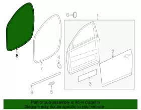 13259931 Gm Genuine Front Side Door Weatherstrip #2