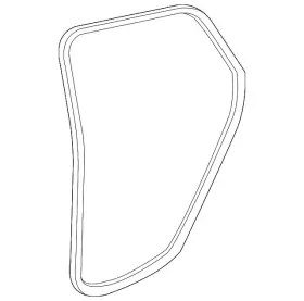 13463941 Gm Genuine Rear Side Door Weatherstrip