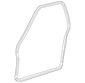 15100042 Gm Genuine Driver Side Front Door Weatherstrip