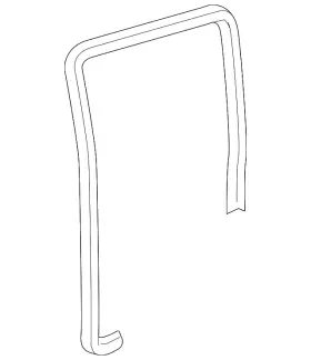 15126640 Gm Genuine Passenger Side Rear Door Weatherstrip