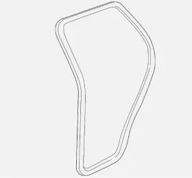 15244247 Gm New Genuine Rear Side Door Weatherstrip Oem #2