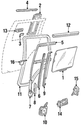 Gm 15700884 Genuine Weatherstrip
